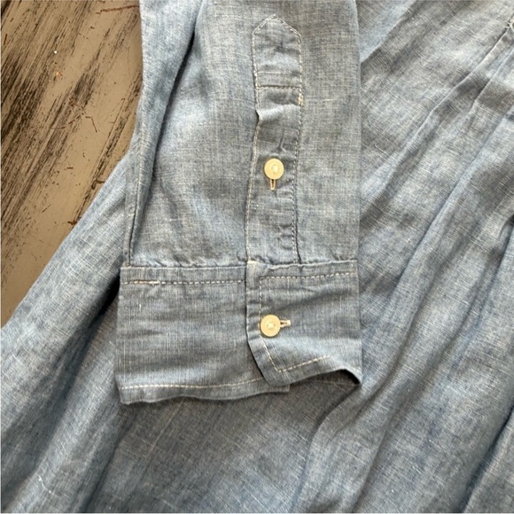 Denim & Supply Ralph Lauren Pintuck Chambray Mini Dress NWOT - Picture 7 of 8